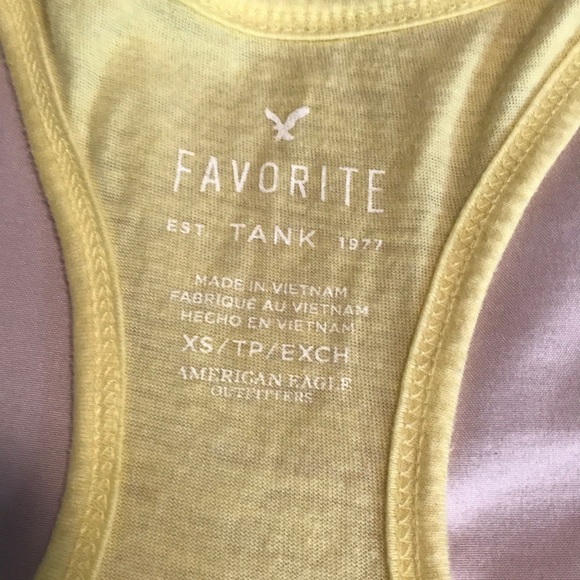 Yellow casual American Eagle tank - Picture 2 of 3